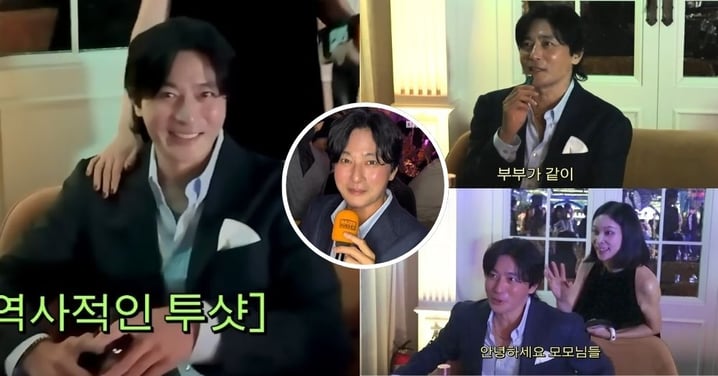 54歲張東健近況曝光！打破「變臉」傳聞，久違同框愛妻高素榮甜喊：親愛的～