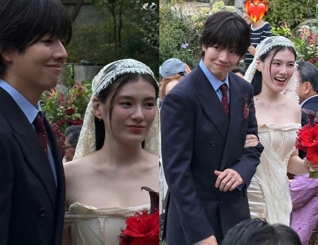金容智與圈外男友昨日舉行婚禮