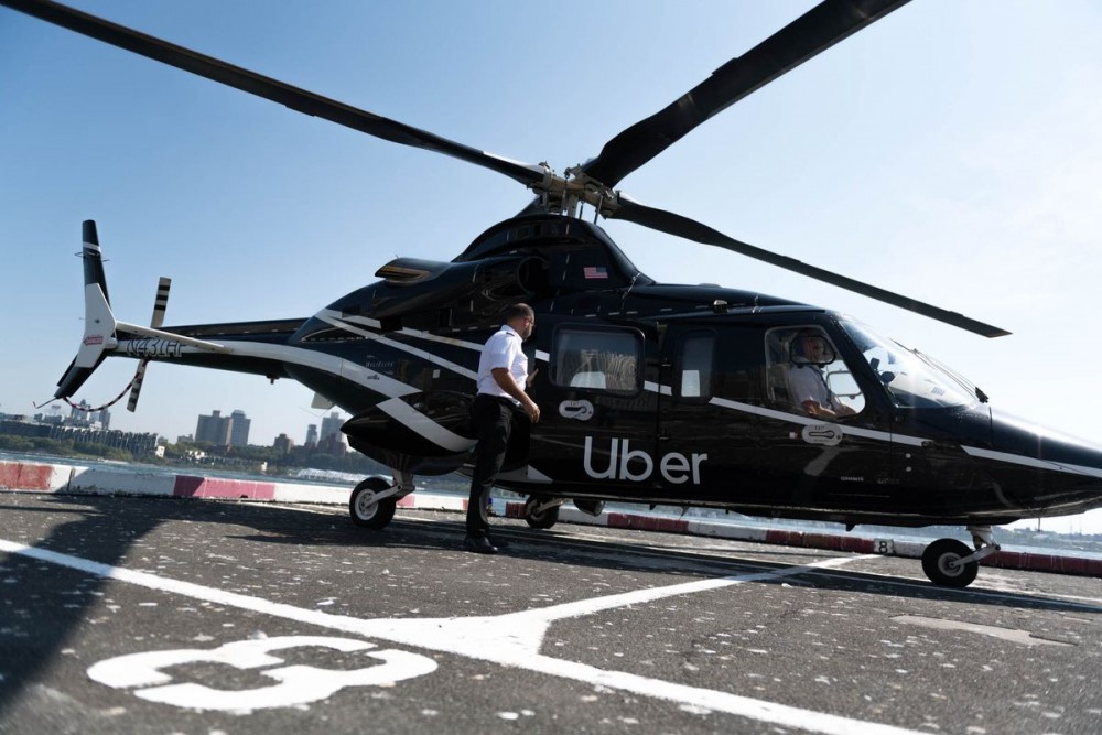 「Uber Copter」服務目前只限在美國紐約地區搭乘