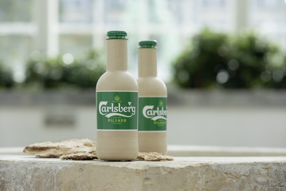 「Green Fibre Bottle」的啤酒瓶破天荒以100%生物源的可持續木纖維製成