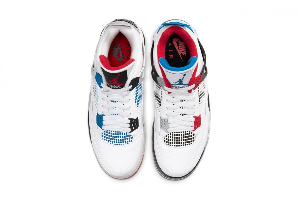鞋款最特別之處在於融合以往曾推出的「White/Cement」、「Military Blue」、「Fire Red」和「Black/Cement」等配色