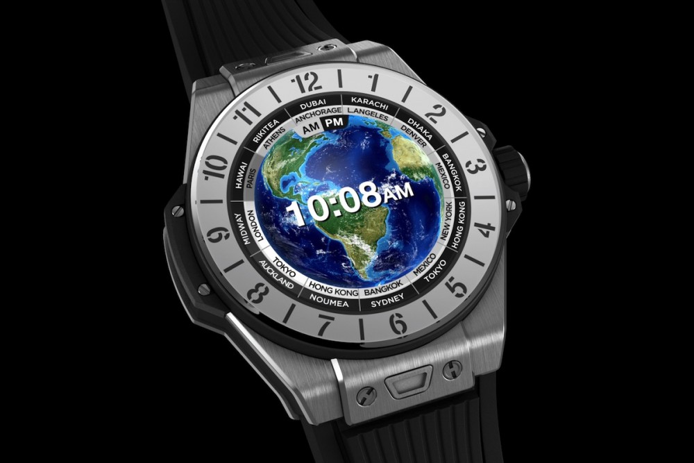 本次HUBLOT Big Bang e再次揉合傳統的製錶工藝和全新的科技,以黑色陶瓷和鈦金屬兩種物料製作的錶殼